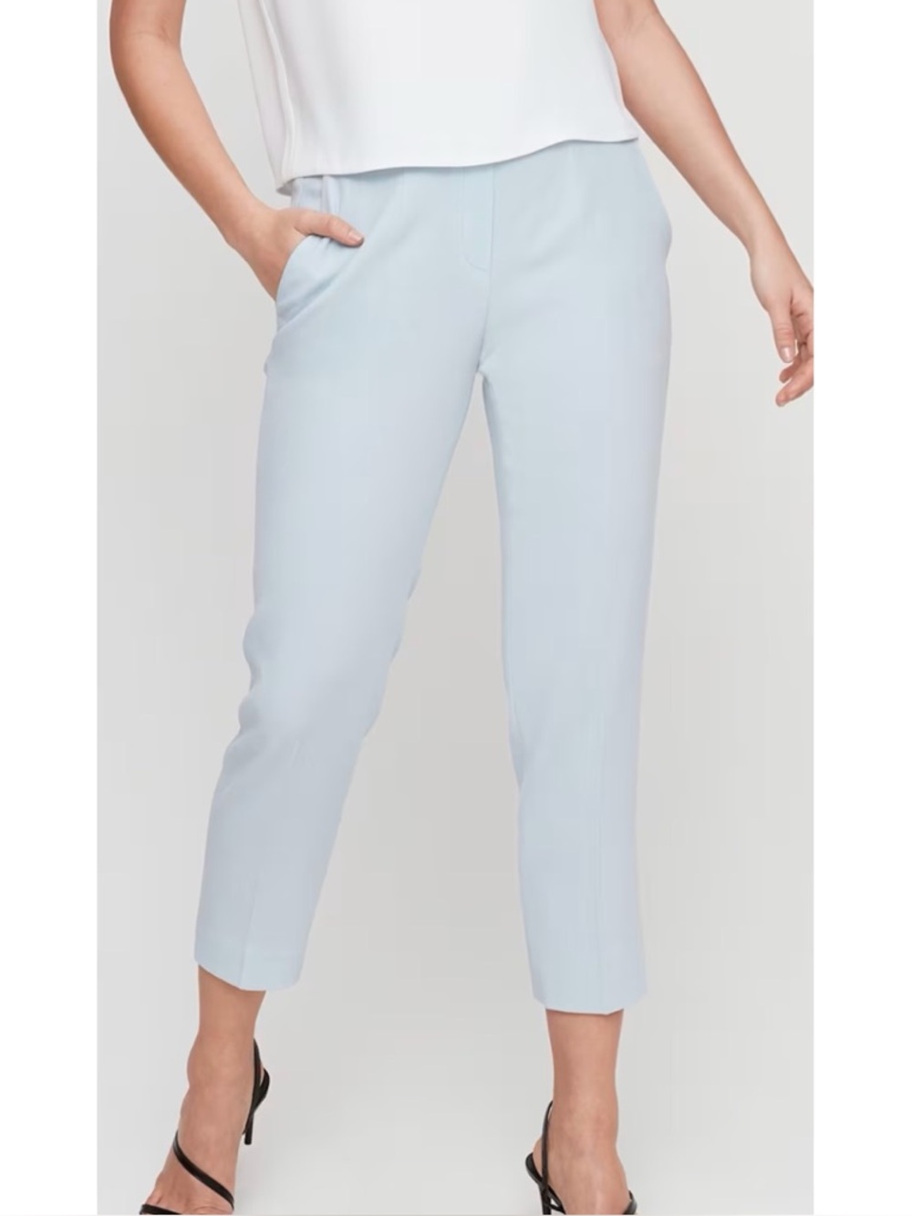Aritzia Babaton Conan with Stripe Pants Light Blue